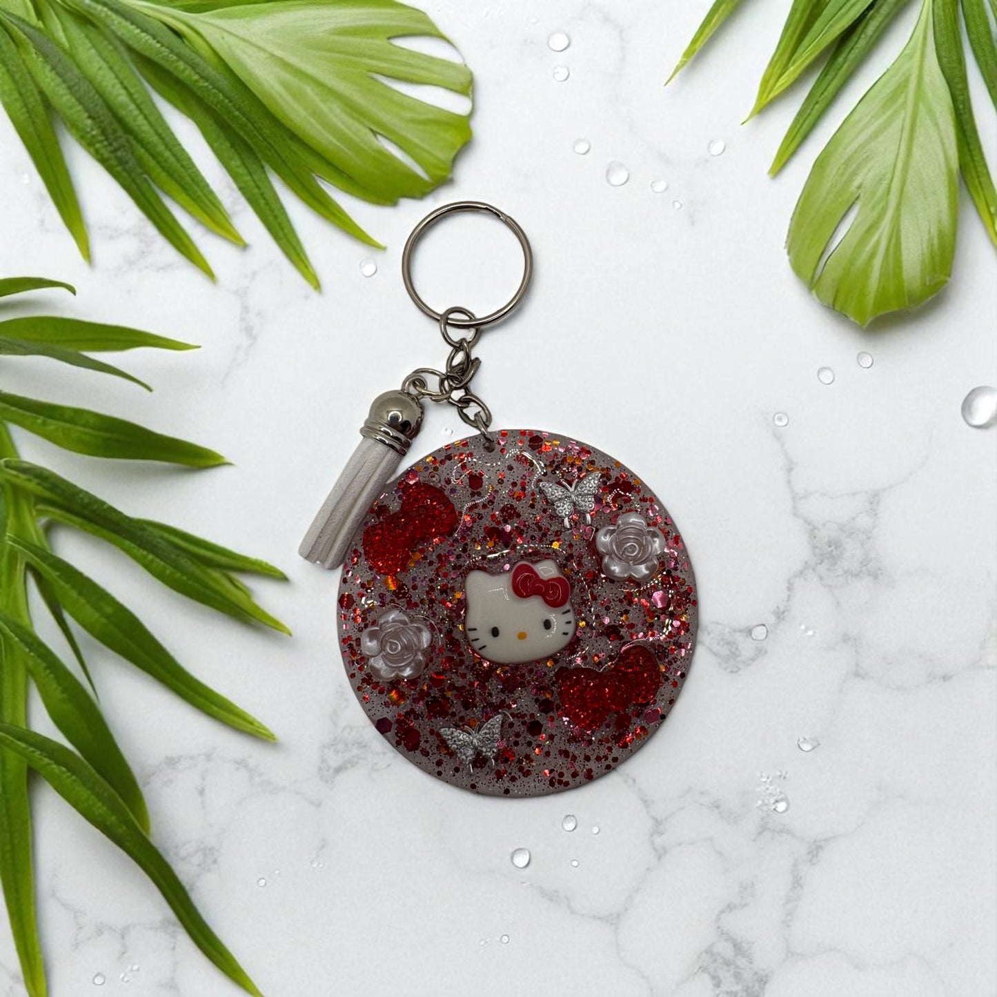 Hello Kitty Heart Keychain