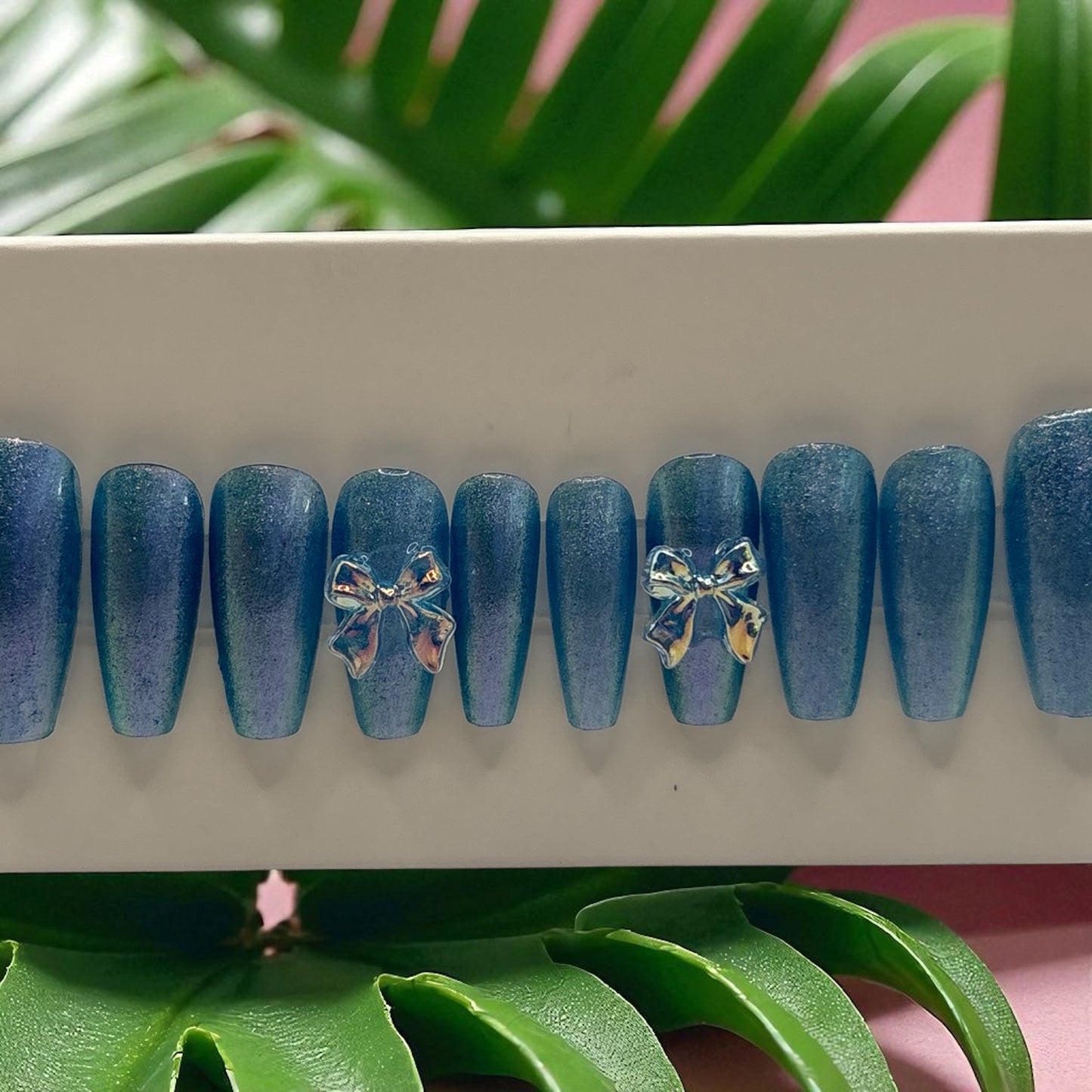 Celestial Bows Press on nails