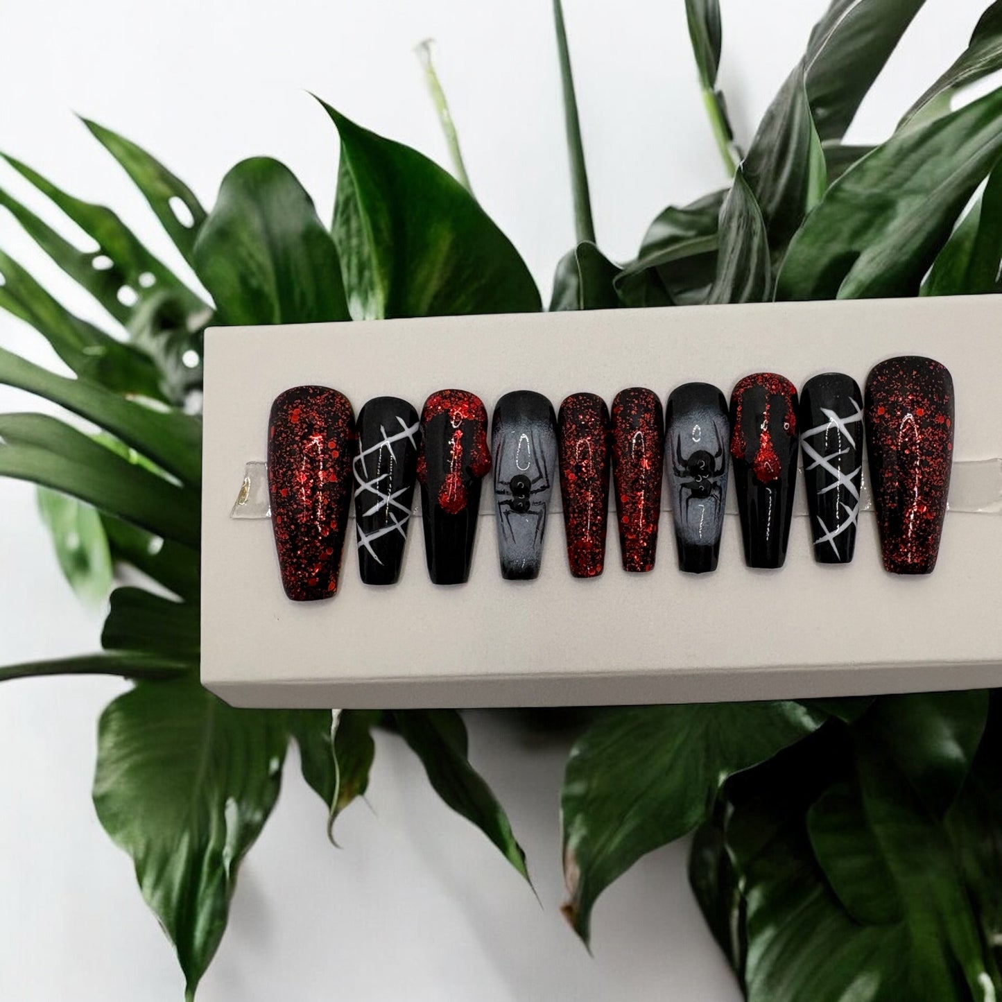 Cursed Widow Press on Nails